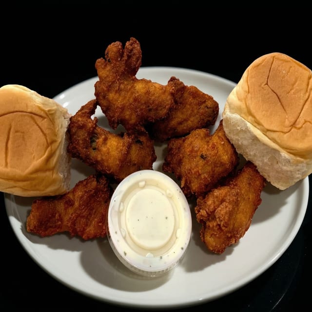 Spicy Wings and a Roll.